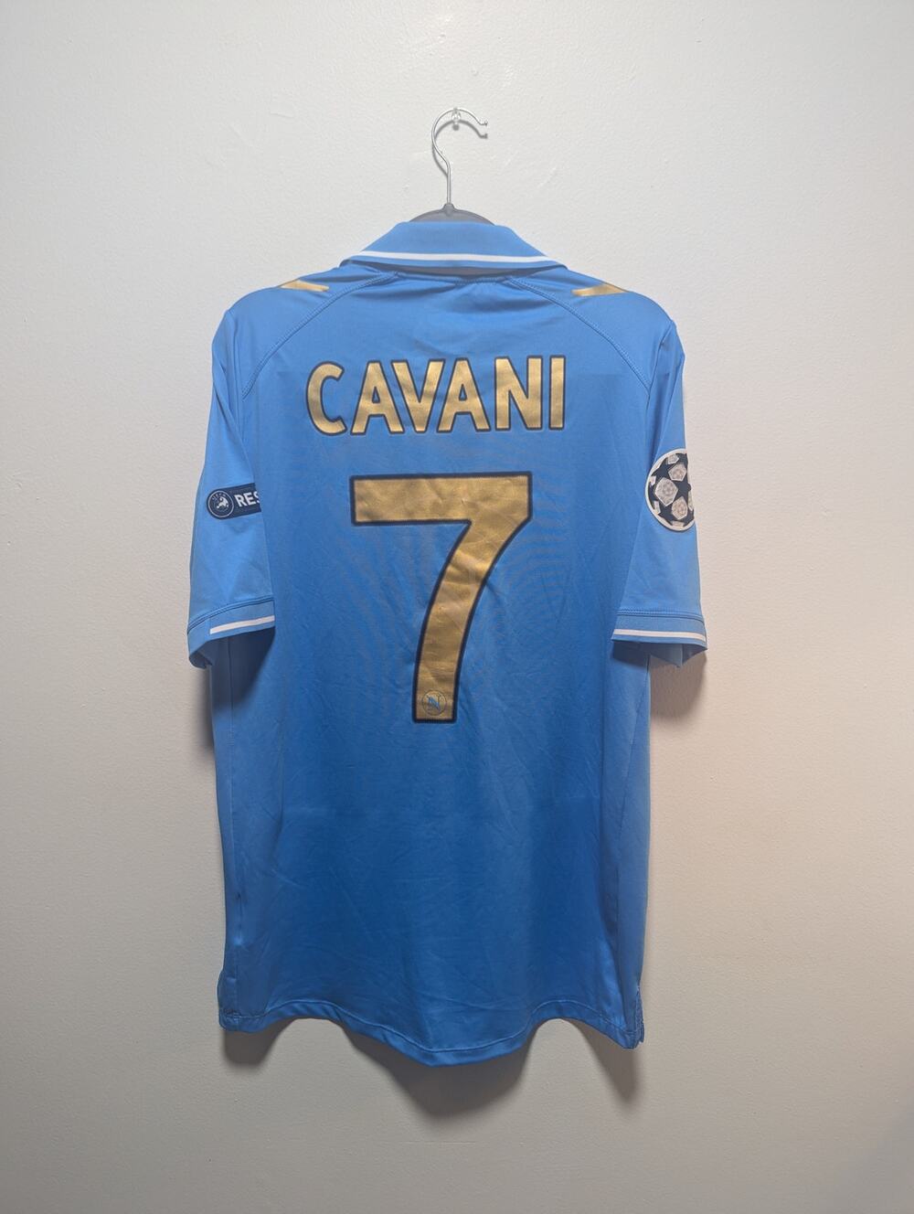 Napoli Cavani Jersey XL Vintage Macron Soccer Shirt